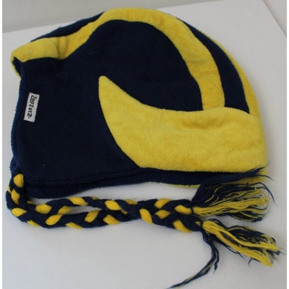 University of Michigan Embroidered Beanie with tassels - Picture 2 of 5